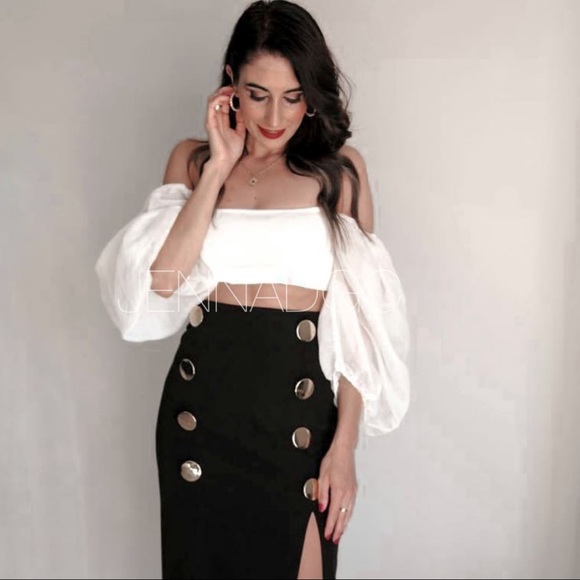 Zara Combination Organza Knit Top NWT - Picture 12 of 17